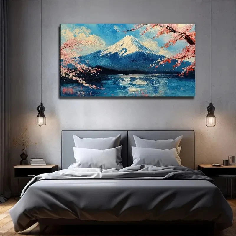 Famous Mount Fuji Decorative Wall Art Canvas Office Home Room Framed 120x60cm
