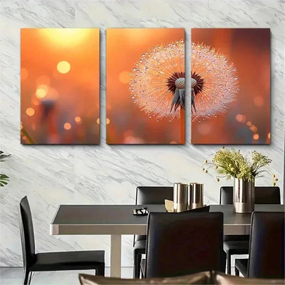 3pcs Abstract Soft Focus Vibrant Perfect Wall Art Set Canvas Framed 50x70cm - High Quality Print 100% Australian Made Wall Canvas Ready to Hang - Bella Home Decor