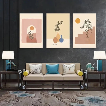 3pcs Fashion Decorative Painting  Wall Art Set Canvas Framed 60x90cm - High Quality Print 100% Australian Made Wall Canvas Ready to Hang