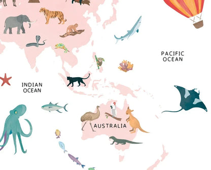 NEW (LAMINATED) Jungle Animals (61X91CM) Educational CHART PICTURE PRINT