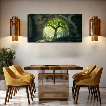 A Huge Ancient Tree Modern Wall Art Canvas Office Home Room Framed 120x60cm - Bella Home Decor