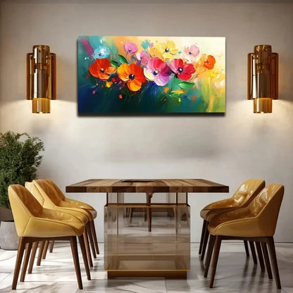 Rich Color Layers & Textures Wall Art Canvas Office Home Room Framed 120x60cm
