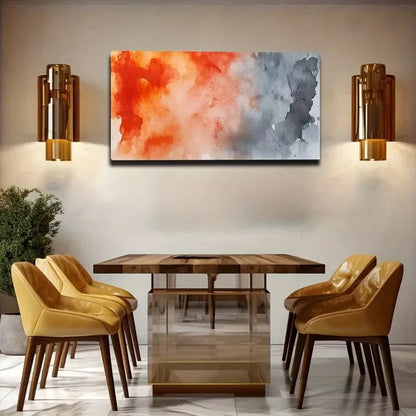 Deep And Light Gray Series Wall Art Canvas Office Home Room Framed 120x60cm