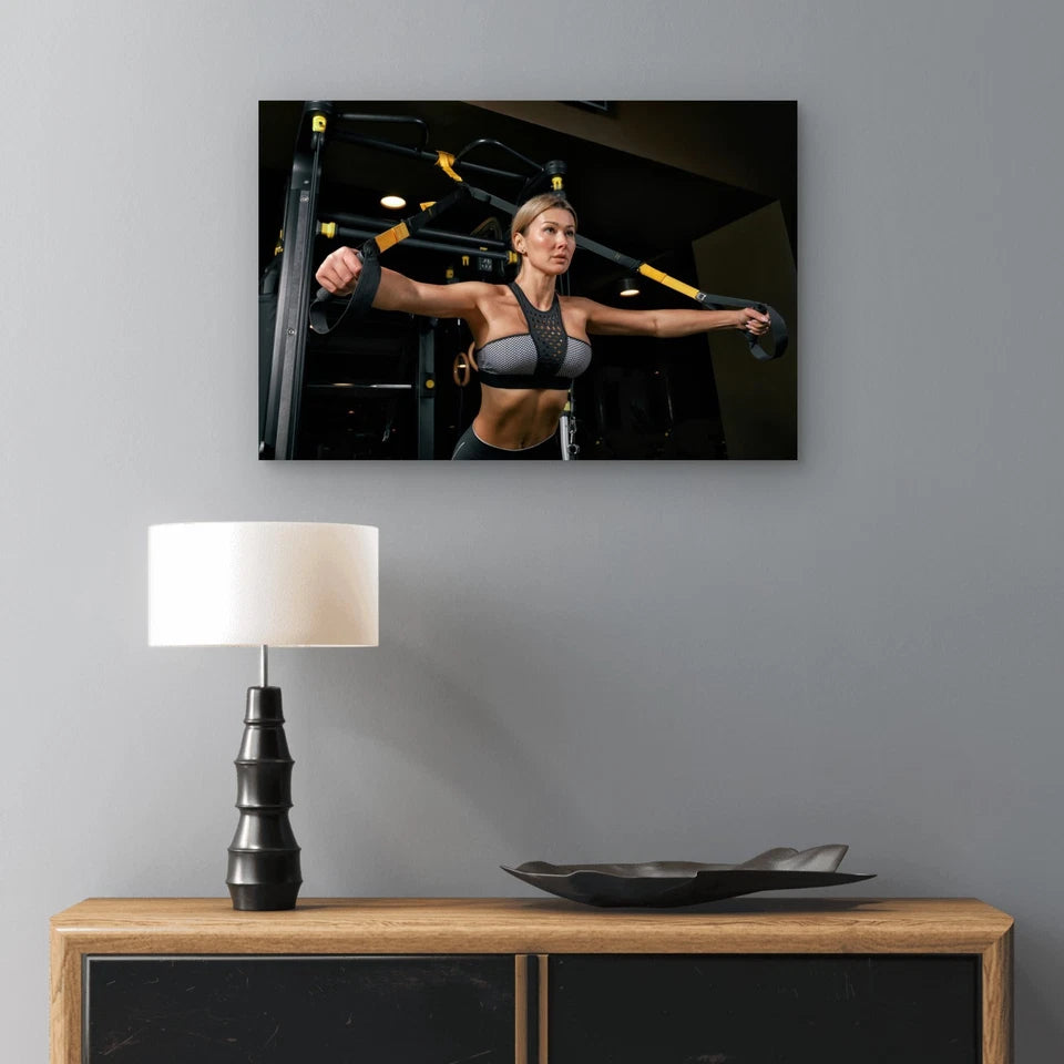 Suspension Training Athletic 5mm thick Plastic Poster Ready to Hang 90x60cm