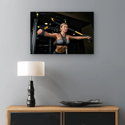 Suspension Training Athletic 5mm thick Plastic Poster Ready to Hang 90x60cm