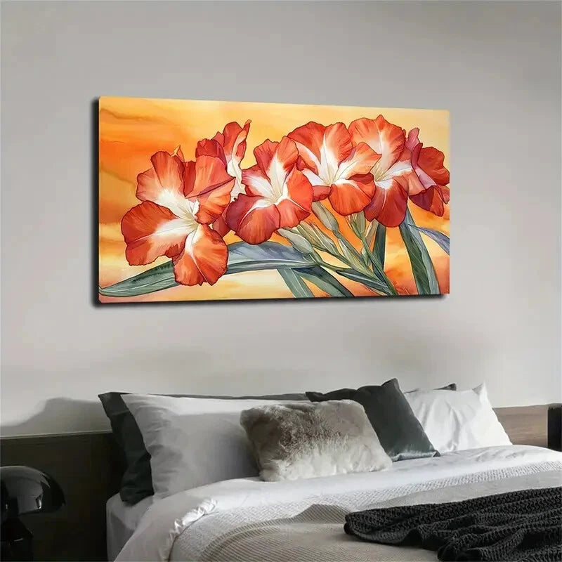 The Petals Present A Bright Wall Art Canvas Office Home Room Framed 120x60cm - Bella Home Decor