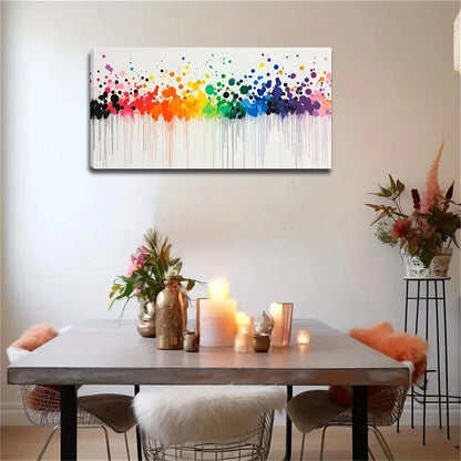 Vibrant Colorful Splash Décor Wall Art Canvas Office Home Room Framed 120x60cm - Bella Home Decor