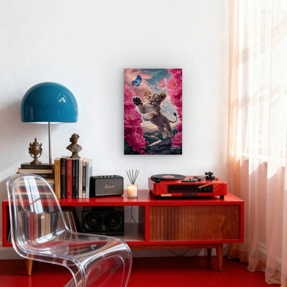 Cute Little Lion Metal Print Ready to Hang