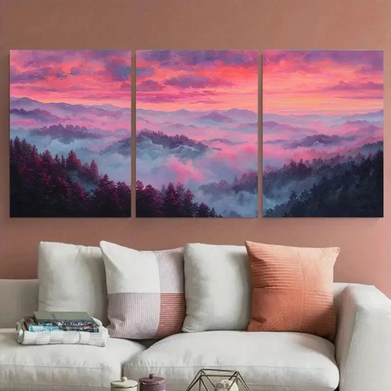 3pcs Tampa Map Florida Décor Street Perfect Wall Art Set Canvas Framed 40x60cm - High Quality Print 100% Australian Made Wall Canvas Ready to Hang