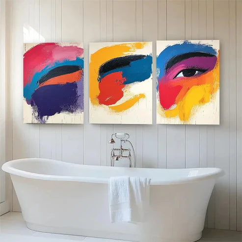 3pcs Bold Brushstrokes and Vibrant Sky Perfect Wall Art Canvas Unframed - High Quality Print 100% Australian Made Wall Canvas - Bella Home Decor