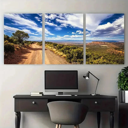 3pcs Southwestern Landscapes Mexico Perfect Wall Art Set Canvas Framed 50x70cm - High Quality Print 100% Australian Made Wall Canvas Ready to Hang
