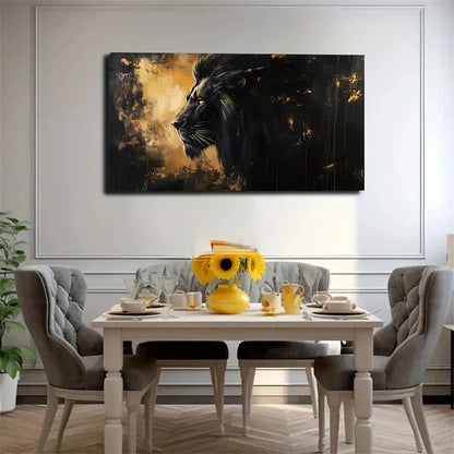 Black Tones Showing Power Wall Art Canvas Office Home Room Framed 120x60cm