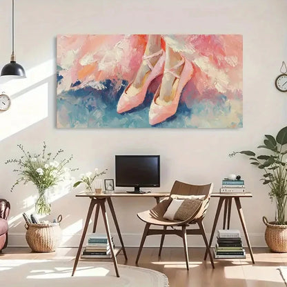 Bloom Aesthetic Décor Soft Wall Art Canvas Office Home Room Framed 120x60cm - Bella Home Decor