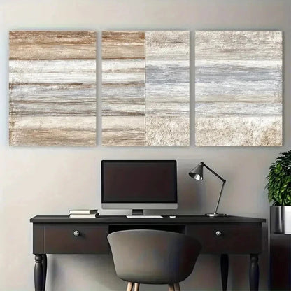 3pcs Neutral Coastal Continuous Perfect Wall Art Set Canvas Framed 50x70cm - High Quality Print 100% Australian Made Wall Canvas Ready to Hang