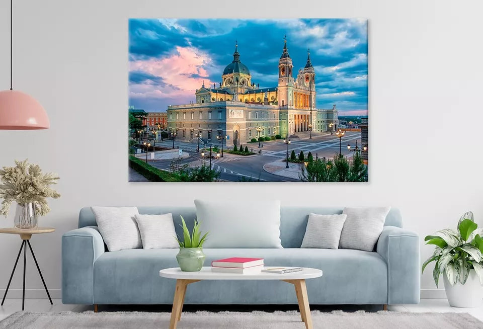 Almudena Cathedral In Madrid  Wall Art Decor 100% Australian Made - Bella Home Decor