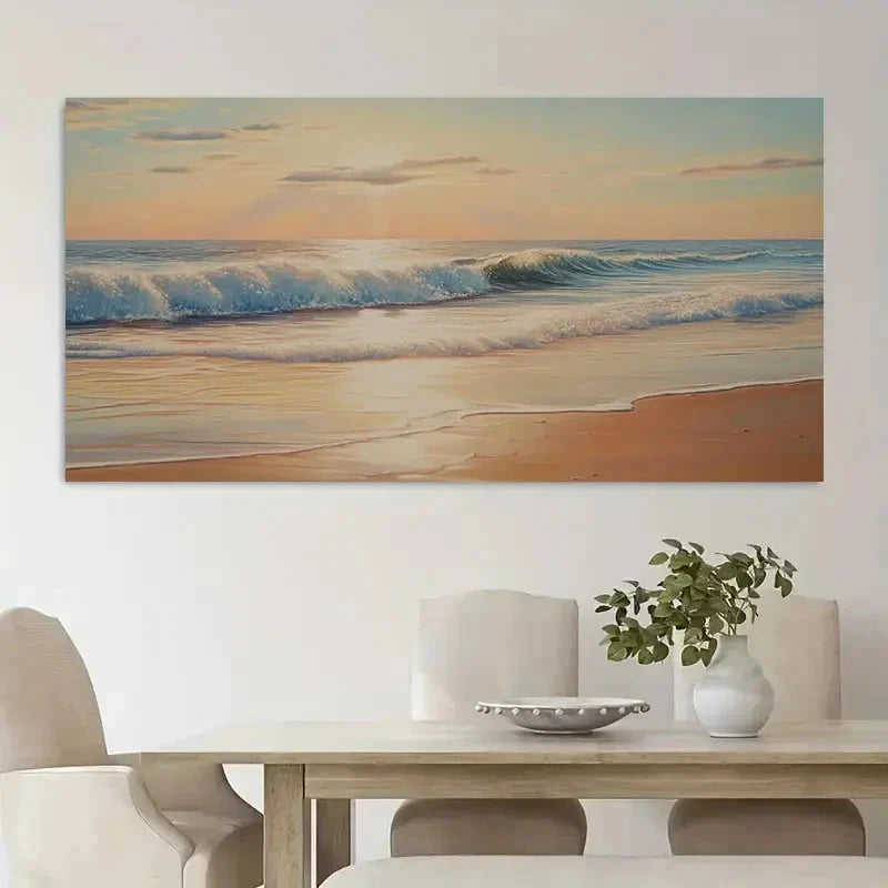 Vibrant Color Serene Atmosphere Wall Art Canvas Office Home Room Framed 120x60cm