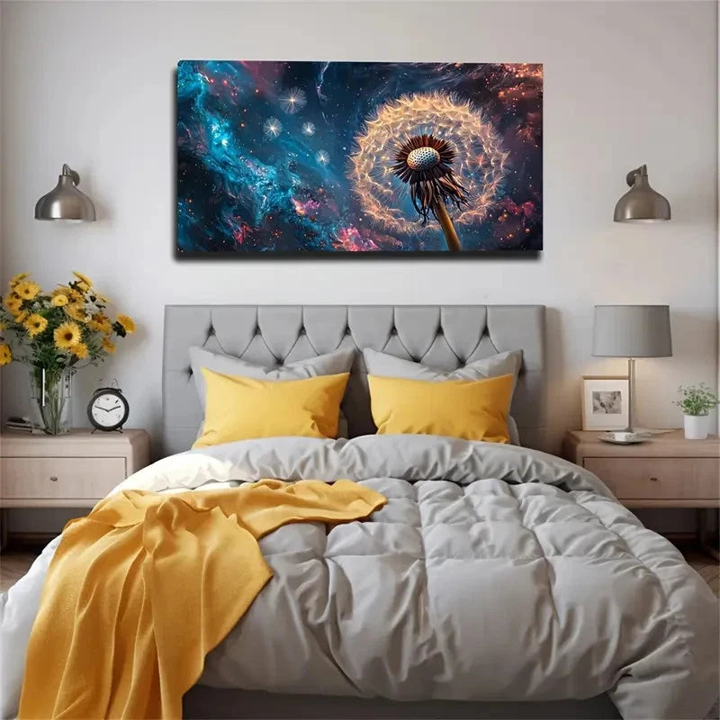 Blue Pink Purple Orange Golden Wall Art Canvas Office Home Room Framed 120x60cm