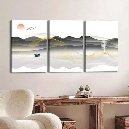 3pcs Contemporary Artwork Odorless Perfect Wall Art Set Canvas Framed 60x90cm - High Quality Print 100% Australian Made Wall Canvas Ready to Hang - Bella Home Decor