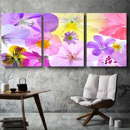 3pcs Flower Botanical Fantasy Watercolor Wall Art Set Canvas Framed 40x60cm - High Quality Print 100% Australian Made Wall Canvas Ready to Hang - Bella Home Decor
