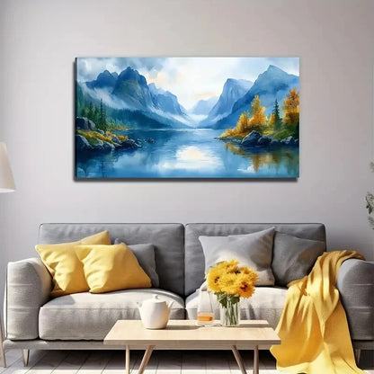 Exquisite Landscape Painting Wall Art Canvas Office Home Room Framed 120x60cm