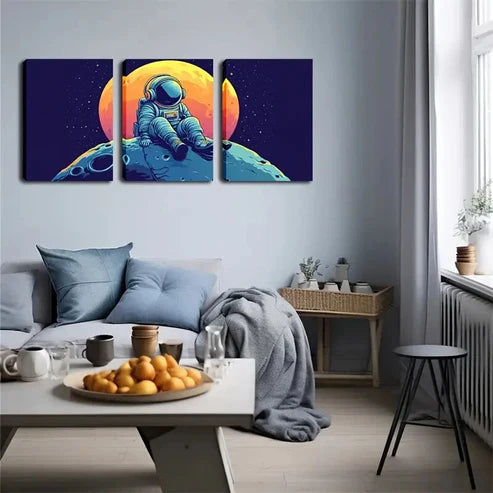 3pcs Stars Fantasy Universe Anime Style Wall Art Canvas Unframed - High Quality Print 100% Australian Made Wall Canvas