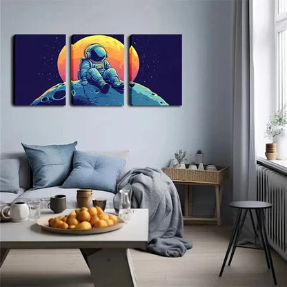 3pcs Stars Fantasy Universe Anime Style Wall Art Canvas Unframed - High Quality Print 100% Australian Made Wall Canvas