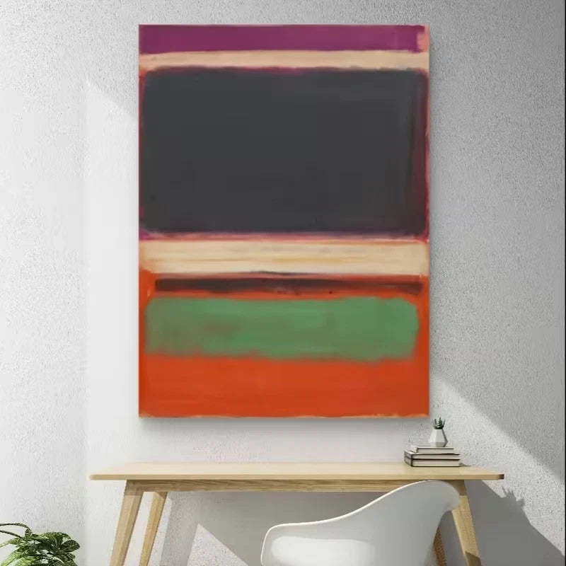 Vibrant Colors Arranged in Bold Abstract Metal Print Ready to Hang