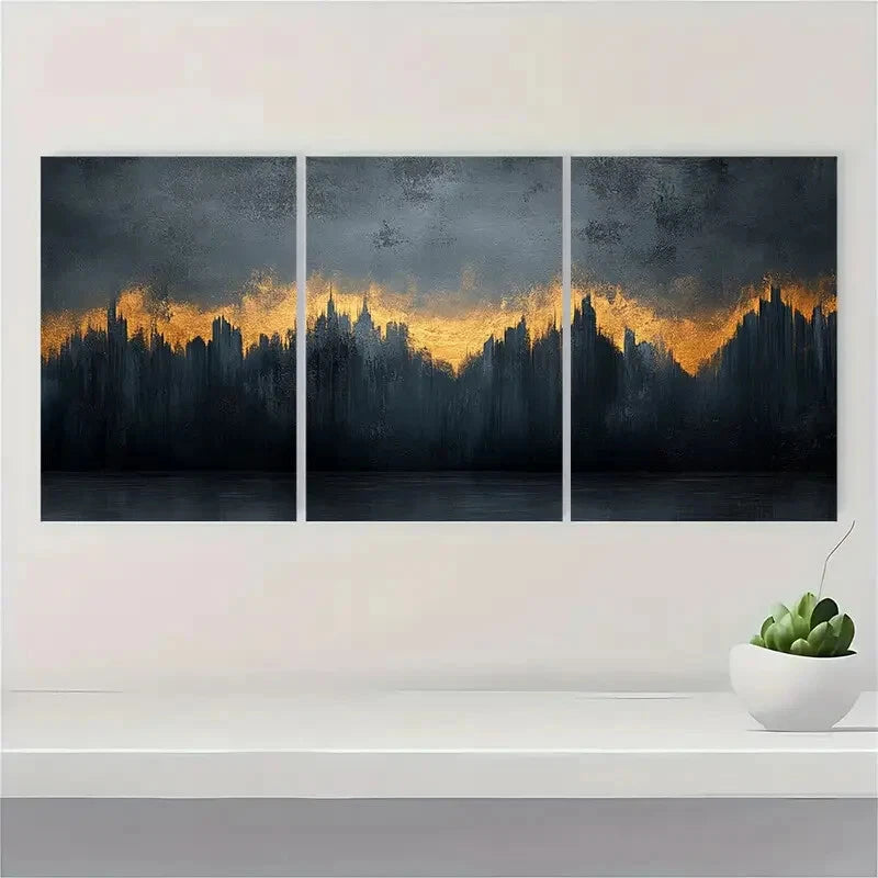 3pcs lack And White Texture Minimalist Perfect Wall Art Set Canvas Framed 60x90cm - High Quality Print 100% Australian Made Wall Canvas Ready to Hang - Bella Home Decor