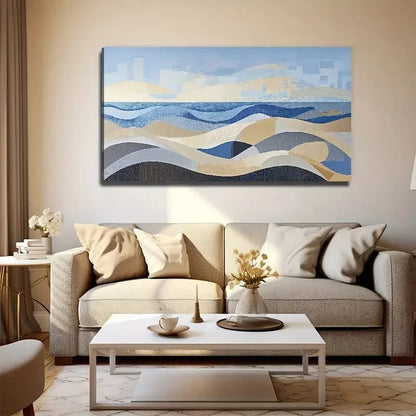 Modern Desert Landscape Wall Art Canvas Office Home Room Framed 120x60cm