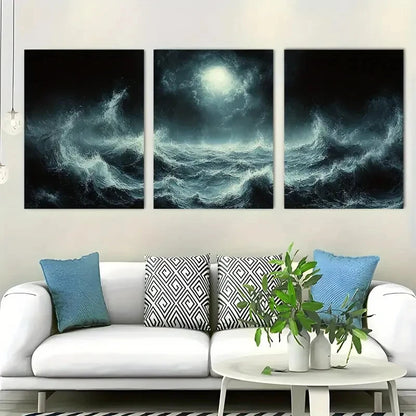 3pcs Goth Moody Dark Academia Metal Print Ready to Hang Art