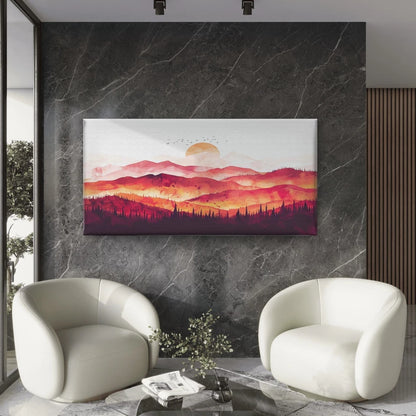 Abstract Art Watercolor Paintin Wall Art Canvas Office Home Room Framed 120x60cm