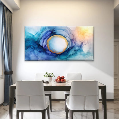 Alcohol Ink Abstract Wall Art Canvas Office Home Room Framed 120x60cm