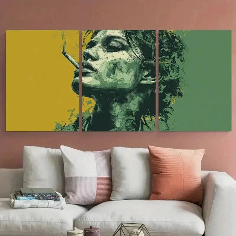 3pcs Defund Big Pharma Comfort Colors Perfect Wall Art Set Canvas Framed 40x60cm - High Quality Print 100% Australian Made Wall Canvas Ready to Hang - Bella Home Decor