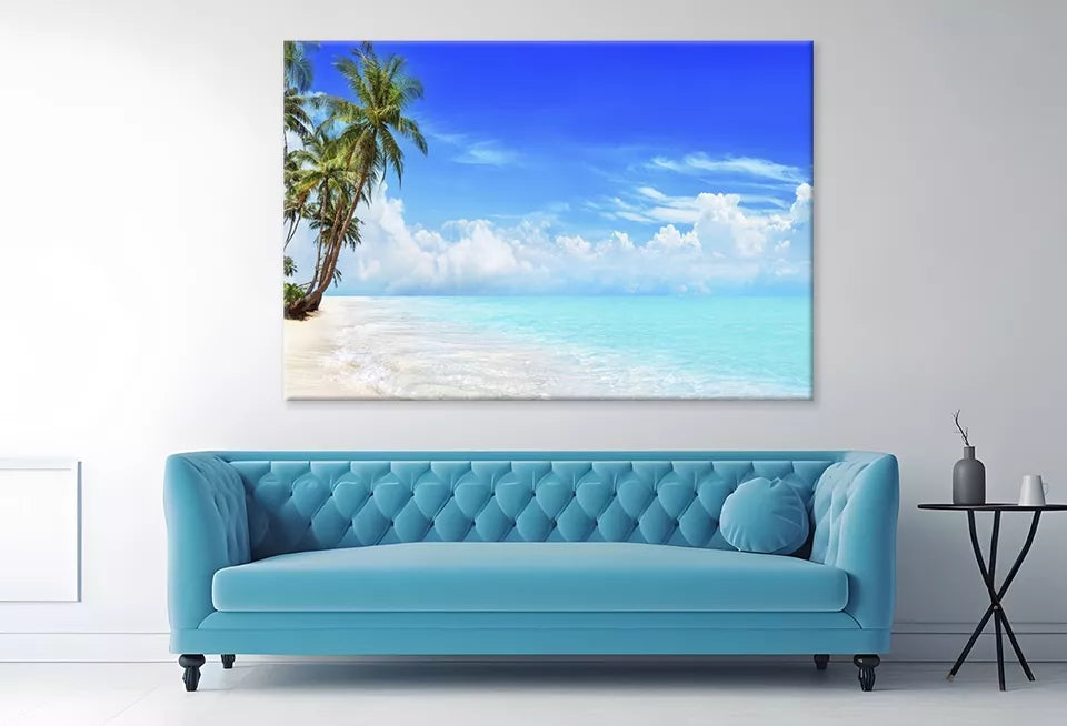 Vibrant Paradise Tropical Island   Wall Art Decor 100% Australian Made - Bella Home Decor
