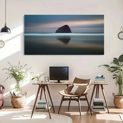 Big Rock & Water Scenery Wall Art Canvas Office Home Room Framed 120x60cm