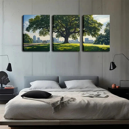 3pcs Lush Tree Full Of Spring Atmosphere Perfect Wall Art Set Canvas Framed 60x90cm - High Quality Print 100% Australian Made Wall Canvas Ready to Hang - Bella Home Decor