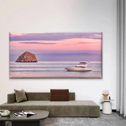 Meridian 381 Sedan PowerBoat Wall Art Canvas Office Home Room Framed 120x60cm