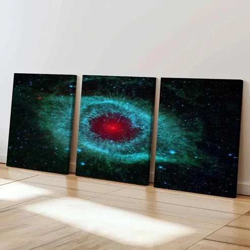3pcs Outer Space Nebula Black Hole Wall Art Canvas Unframed – High Quality Print 100% Australian Made Wall Canvas