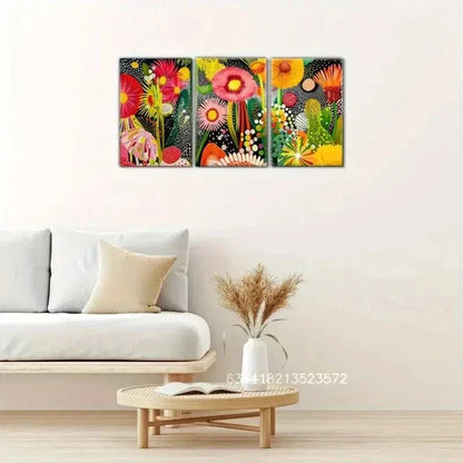 3pcs Sophisticated Tree Ring Print Wall Art Canvas Unframed - High Quality Print 100% Australian Made Wall Canvas