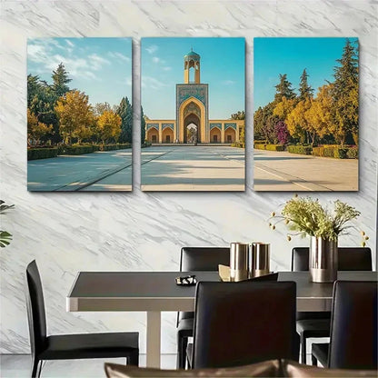 3pcs Elegant Landmark Cultural Decor Perfect Wall Art Set Canvas Framed 40x60cm - High Quality Print 100% Australian Made Wall Canvas Ready to Hang