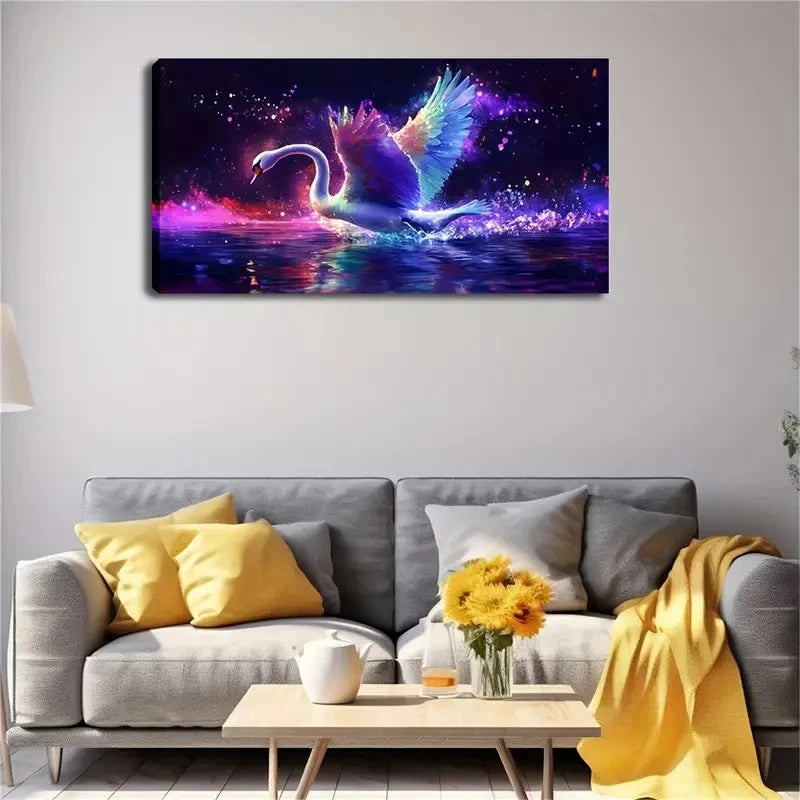 Colorful Abstract Colorful Wall Art Canvas Office Home Room Framed 120x60cm