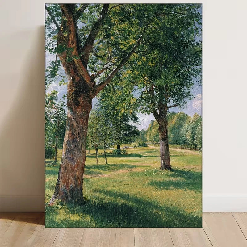 Chestnut Trees at Osny" Impressionist 60x90cm Metal Print Ready to Hang
