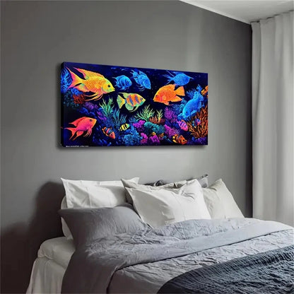 A Variety Of Brightly Colored Wall Art Canvas Office Home Room Framed 120x60cm