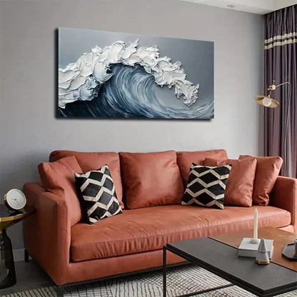 Gray Modern Minimalist Abstract Wall Art Canvas Office Home Room Framed 120x60cm - Bella Home Decor