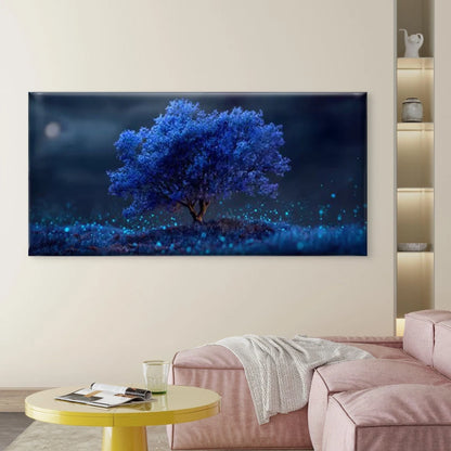 Glowing Lights Fantasy Night  Wall Art Canvas Office Home Room Framed 120x60cm