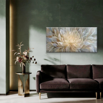 Ethereal Bloom Abstract Floral Wall Art Canvas Office Home Room Framed 120x60cm - Bella Home Decor