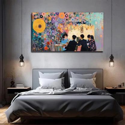 Colorful Modern Abstract Wall Art Canvas Office Home Room Framed 120x60cm