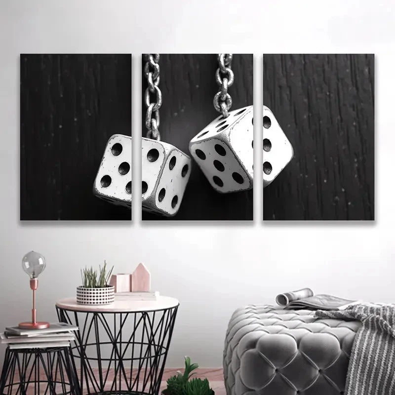3pcs A hole suspended from a chain ART   Wall Art Set Canvas Framed 40x60cm - High Quality Print 100% Australian Made Wall Canvas Ready to Hang - Bella Home Decor