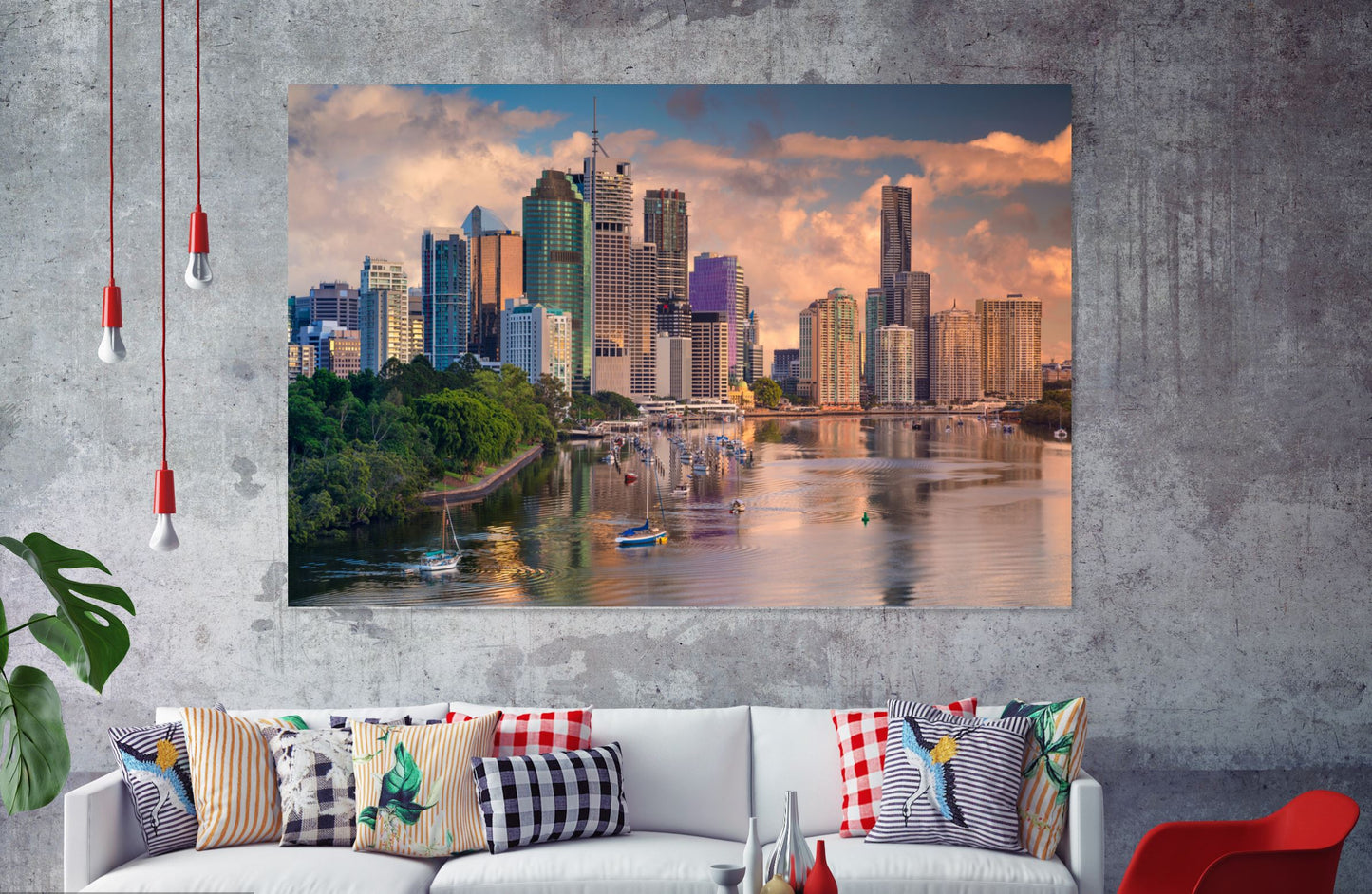 Brisbane Skyline Print 100% Australian Made