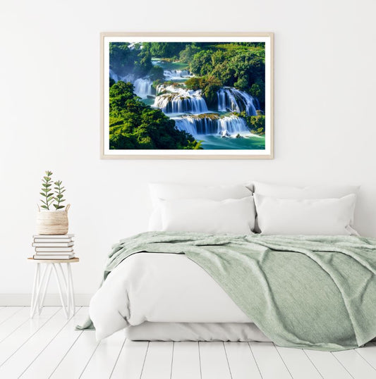 Stunning Waterfall Scenery View Home Decor Premium Quality Poster Print Choose Your Sizes